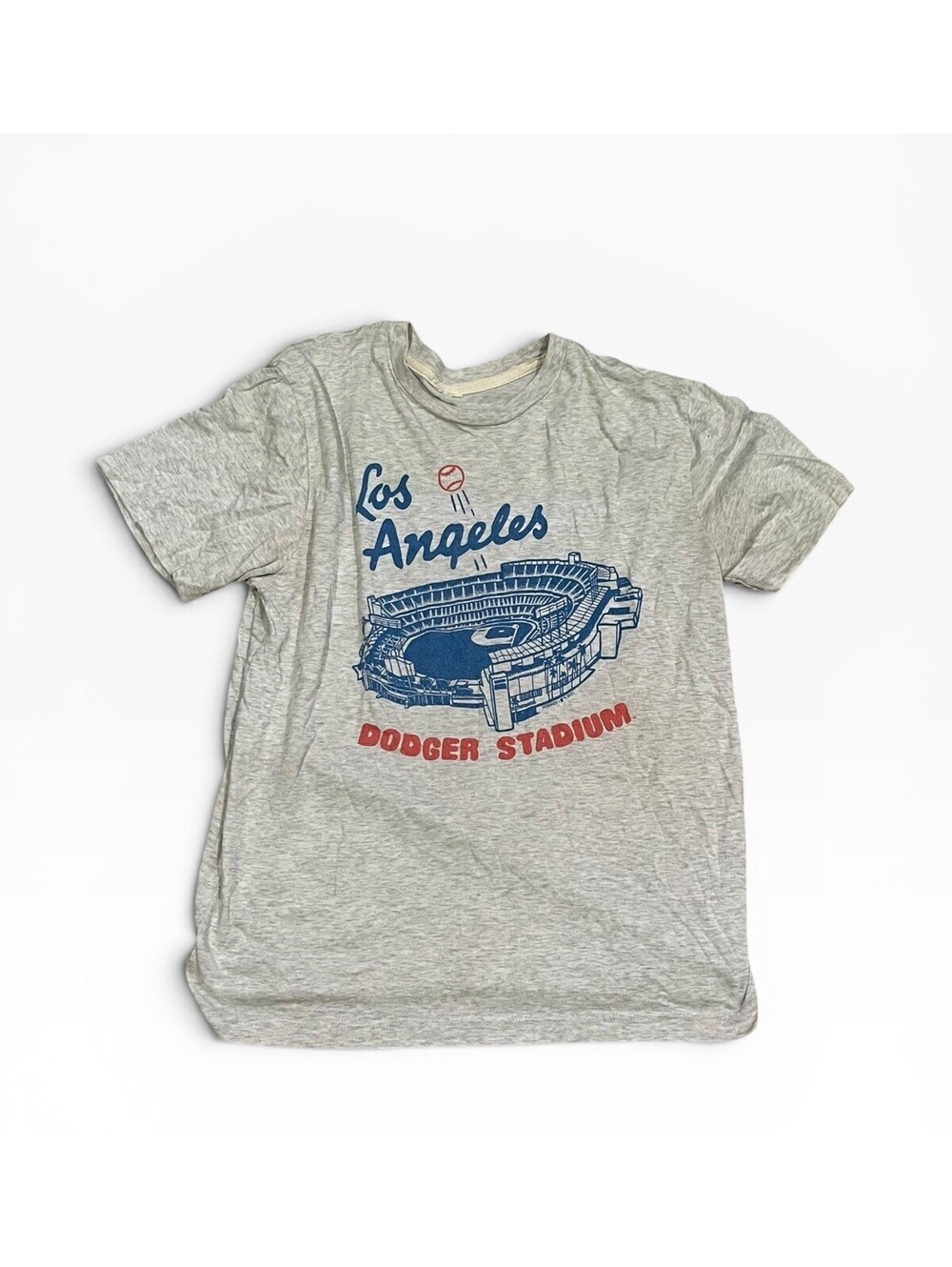 Homage Los Angeles Dodgers Dodger Stadium Graphic T Shirt Fits Medium Gray